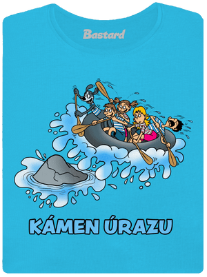 Kámen úrazu dámské tričko s lemem Blue Atol