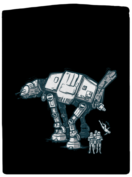 AT-AT pánská mikina na zip Black