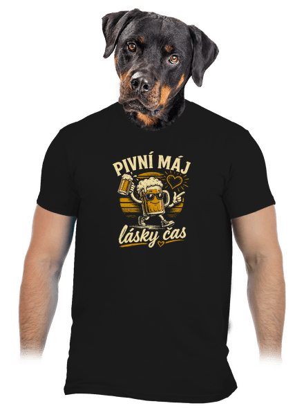 Pivní máj pánské tričko Black