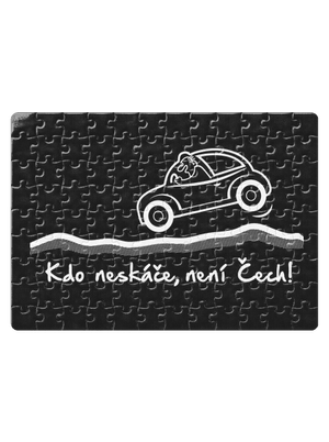 Kdo neskáče puzzle White