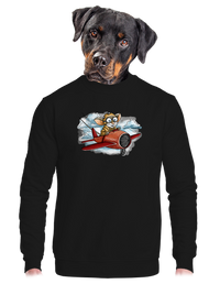 unisex mikina bez kapuce