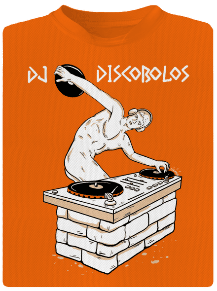 DJ Discobolos dětské sportovní tričko Neon Orange