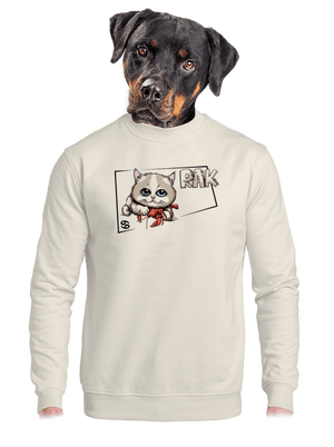 unisex mikina bez kapuce