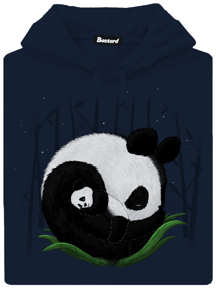 Dvě spící pandy pánská mikina klokanka Navy