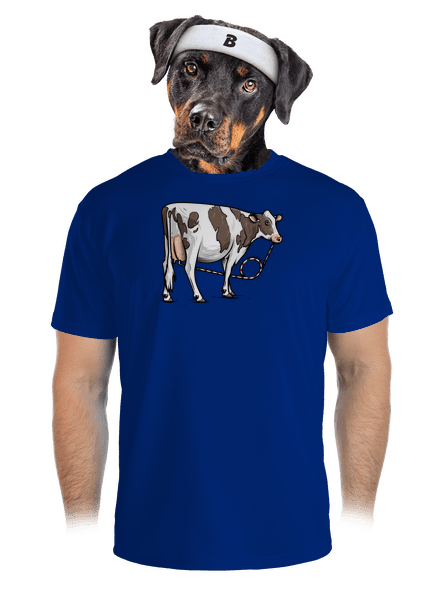 Cow drink pánské sportovní tričko Royal Blue Mal