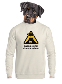 unisex mikina bez kapuce