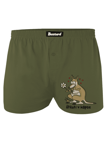 Štěstí v kapse pánské trenky Khaki