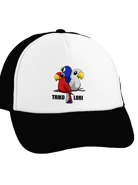 Trikolori kšiltovka truckerka Black cap