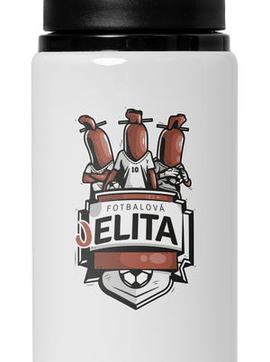 Fotbalová jelita lahev na vodu White