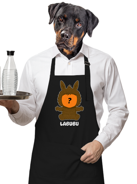 Labubu zástěra Black