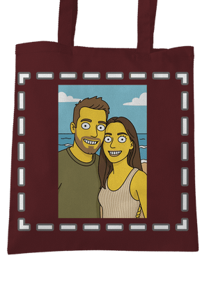 Simpsonovi z vlastní fotky taška Chocolate