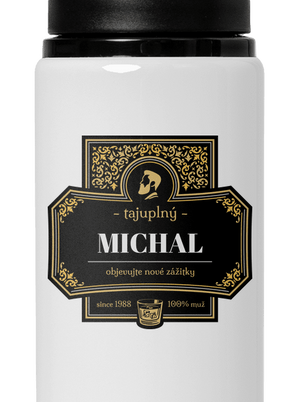 Alkoholová etiketa lahev na vodu White