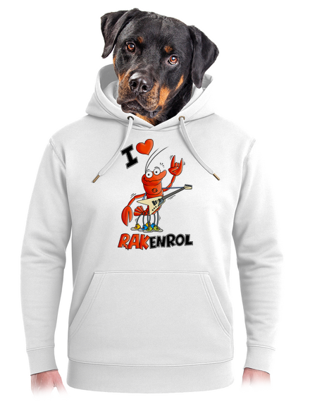 Rakenrol unisex mikina premium Snowwhite