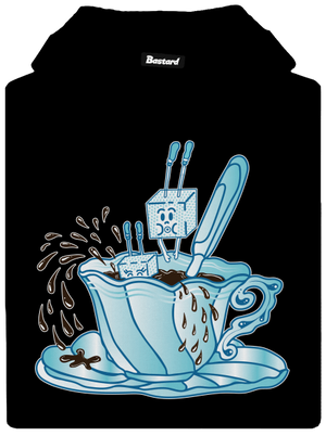 Cukroholik pánská mikina klokanka Black