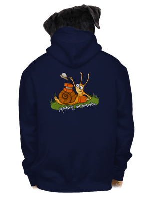 Makám na baráku pánská mikina na zip Navy