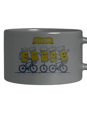 Pivoton hrnek makronka Grey Macaron