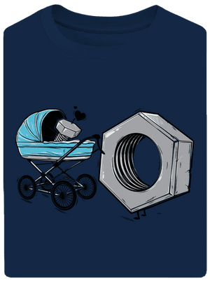 Správná matka unisex tričko oversized Midnight Blue