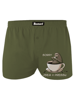 V pressu pánské trenky Khaki