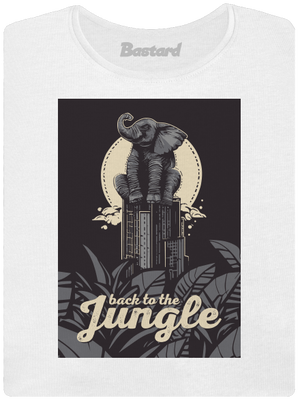 Back to the jungle dámské tričko premium White