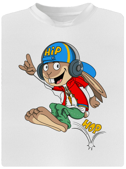 Hip hop dětské sportovní tričko White