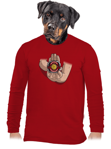 Morfujeme pánské dlouhý rukáv Red