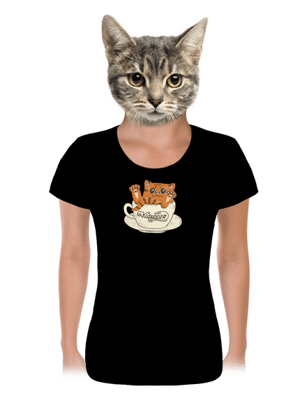 Kapučičíno dámské tričko Black