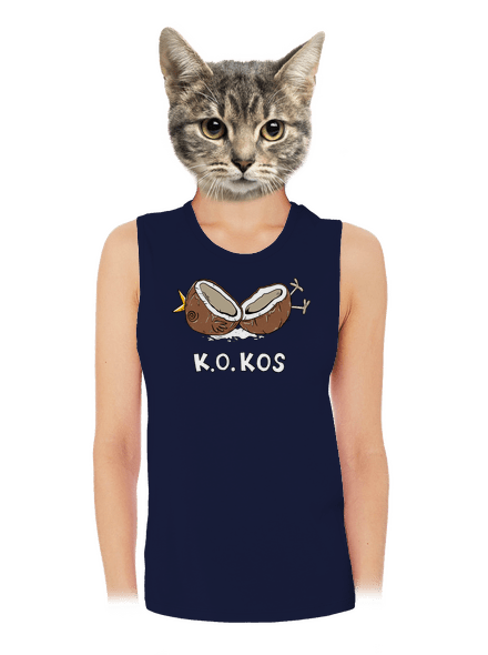Kokos dámské tílko volné Navy