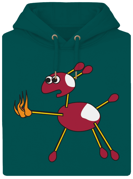Kaštany unisex mikina premium Emerald Green