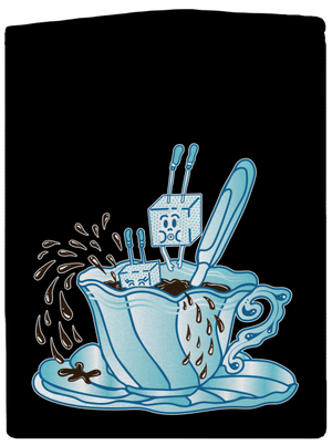 Cukroholik pánská mikina na zip Black