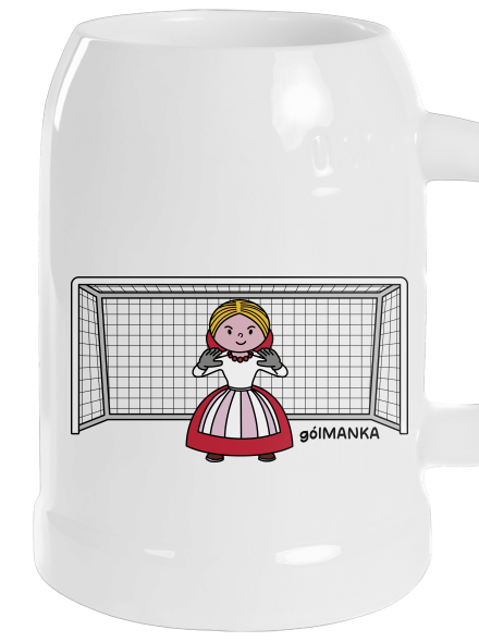 Gólmanka půllitr White