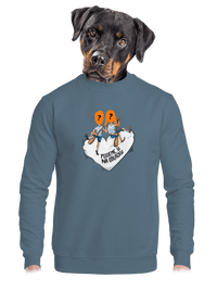 unisex mikina bez kapuce