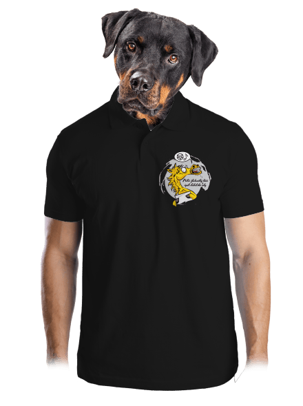 Žluťoučký kůň pánská polokošile Black