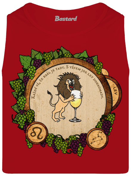Vinný horoskop: Lev pánské tílko Red