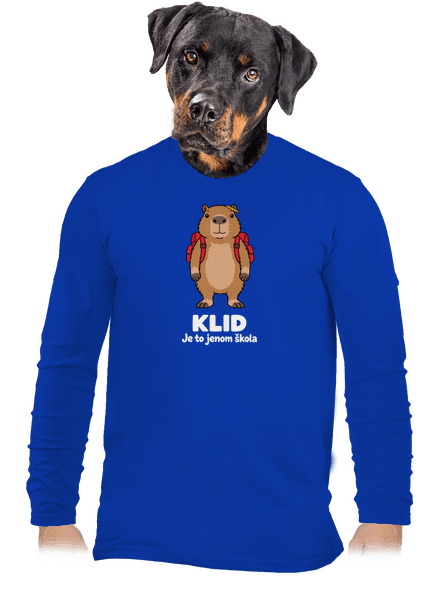 Je to jenom škola pánské dlouhý rukáv Royal Blue