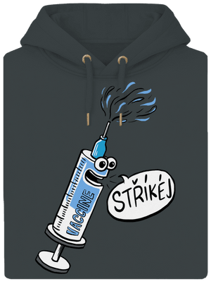 Stříkej unisex mikina premium Charcoal