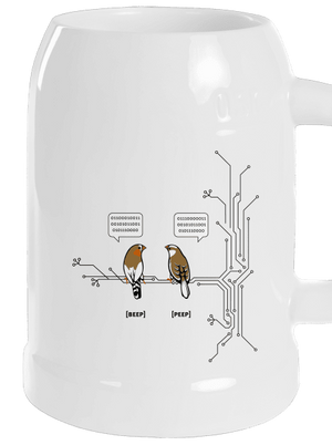 Beep and Peep půllitr White