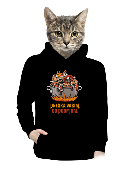 Co Doom dal dámská mikina klokanka Black