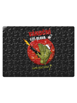 Vánoční lití olova puzzle White