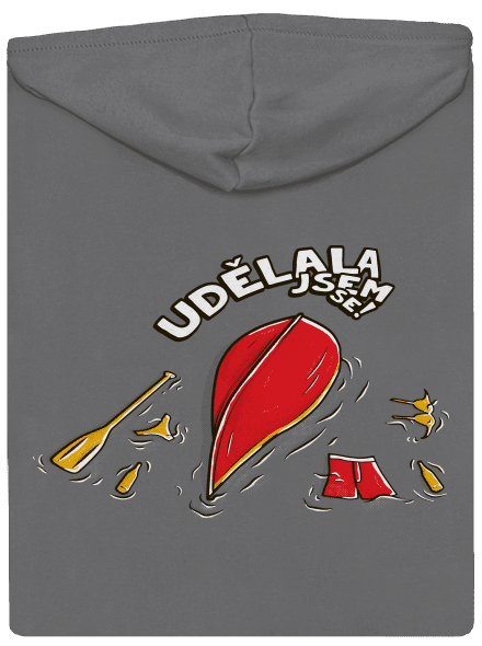 Udělal jsem se dámská mikina na zip Steel Gray