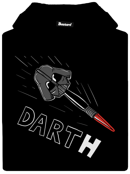 Dart(h) pánská mikina klokanka Black