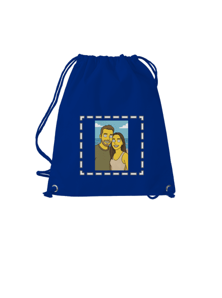 Simpsonovi z vlastní fotky vak Royal Blue Mal