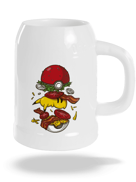Pokémon burger půllitr White