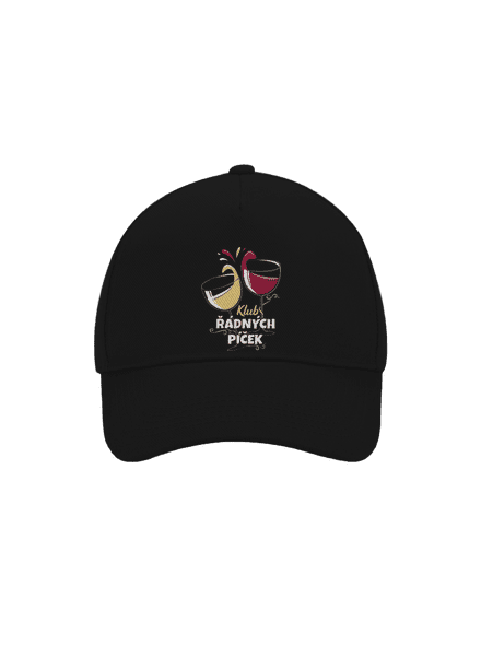 Klub řádných píček kšiltovka baseballka Black