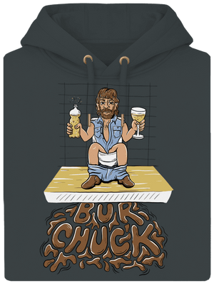 BurChuck unisex mikina premium Charcoal