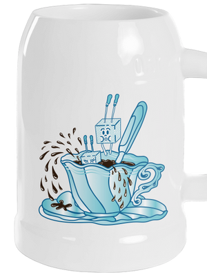 Cukroholik půllitr White