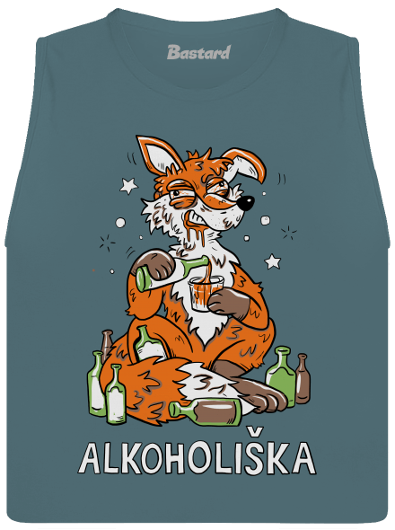 Alkoholiška dámské tílko volné Heather Deep Teal