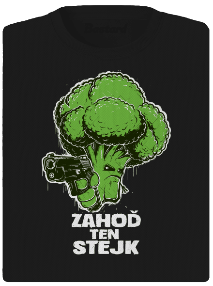 Zahoď ten stejk dámské sportovní tričko Black