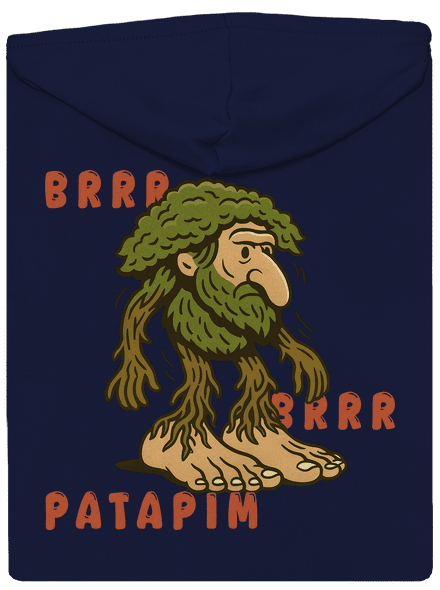 Brrr Brrr Patapim – Italian Brainrot pánská mikina na zip Navy