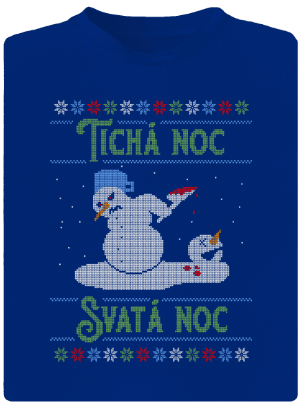 Vánoční koleda pánské sportovní tričko Royal Blue Mal