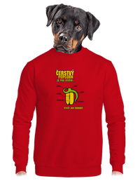 unisex mikina bez kapuce